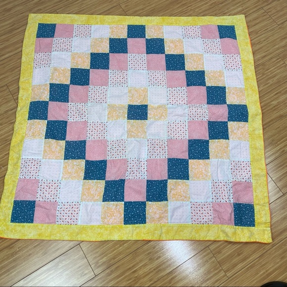 Handmade Patchwork Quilt Cotton Baby Blanket - Picture 2 of 6